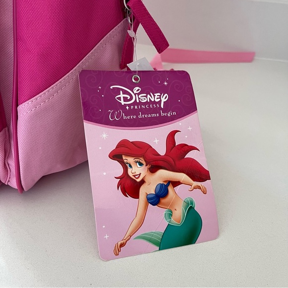Disney Ariel Little Mermaid Backpack and Pencil Case Pink - Picture 5 of 8